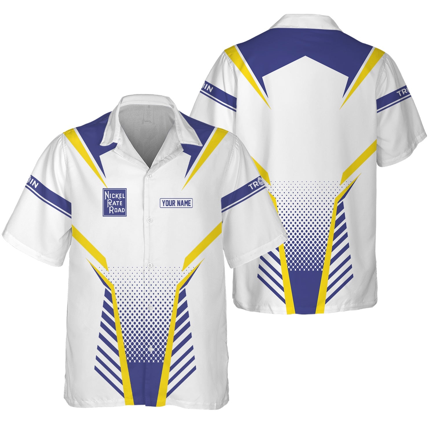 Railspirit Personalized New York, Chicago and St. Louis Railroad Hawaiian Shirt Unisex Nickel Plate Road Train Shirt All Over Print