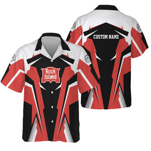 Personalized Chicago, Rock Island and Pacific Railroad Hawaiian Shirt Rock Island Railroad Strong Line Style Train Shirt