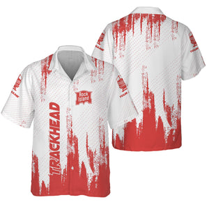 Railspirit Personalized Chicago, Rock Island and Pacific Railroad Hawaiian Shirt Paint Impact Design Rock Island Railroad Train Shirt for Trackhead