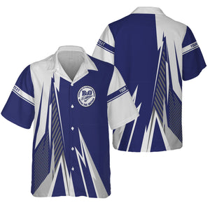 Railspirit Personalized B&O Great States Railroad Hawaiian Shirt Lightning-Inspired Railway Style Shirt For Train Lovers