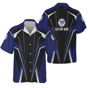 Railspirit Personalized B&O Great States Railroad Hawaiian Shirt Lightning-Edge Design Train Shirt For Railroad Lovers