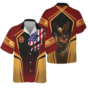 Railspirit Personalized Duluth, Missabe, & Iron Range Railroad Hawaiian Shirt American Eagle Vintage Train Shirt