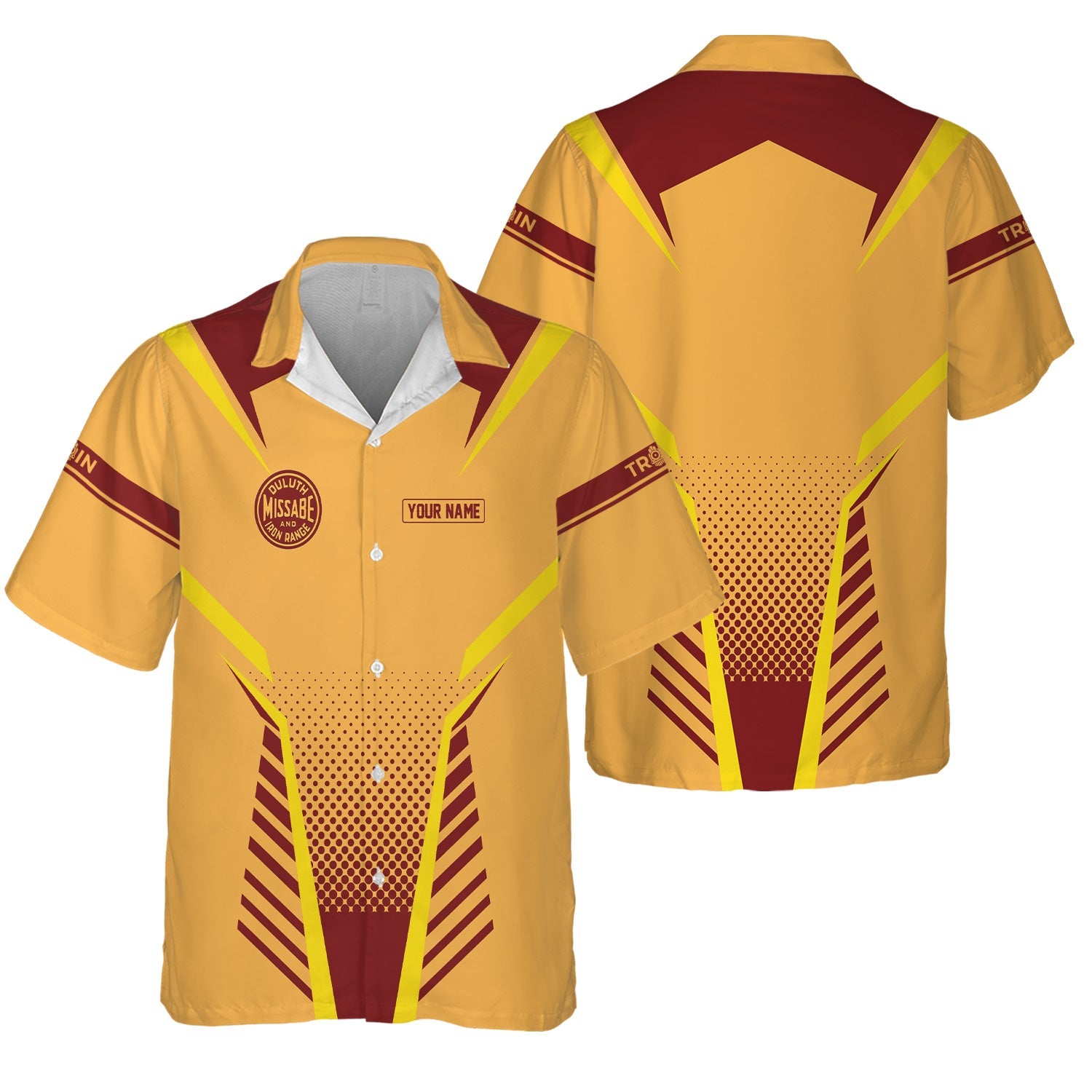 Railspirit Personalized Duluth, Missabe, & Iron Range Railroad Hawaiian Shirt Unisex Train Shirt All Over Print