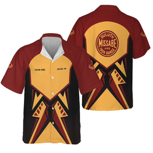 Railspirit Personalized Duluth, Missabe, & Iron Range Railroad Hawaiian Shirt Vibriant Style with Custom Position Train Shirt