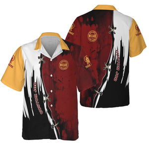 Railspirit Personalized Duluth, Missabe, & Iron Range Railroad Hawaiian Shirt Retro Stitches Design with Custom Position Train Shirt