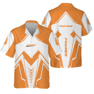 Railspirit Personalized BNSF Railway Hawaiian Shirt Railway Trainspotter Style Shirt Gift Idea For Foamers