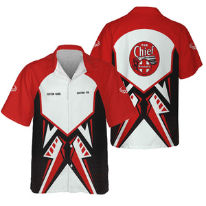 Railspirit Personalized The Chief Santa Fe Railroad Hawaiian Shirt Vibriant Style with Custom Position Train Shirt