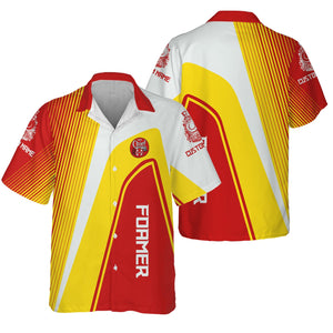 Railspirit Personalized The Chief Santa Fe Railroad Hawaiian Shirt Vibrant Striking Style Shirt For Rail Enthusiasts