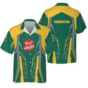 Railspirit Personalized Katy Railroad Hawaiian Shirt Futuristic Design with Custom Job Train Shirt