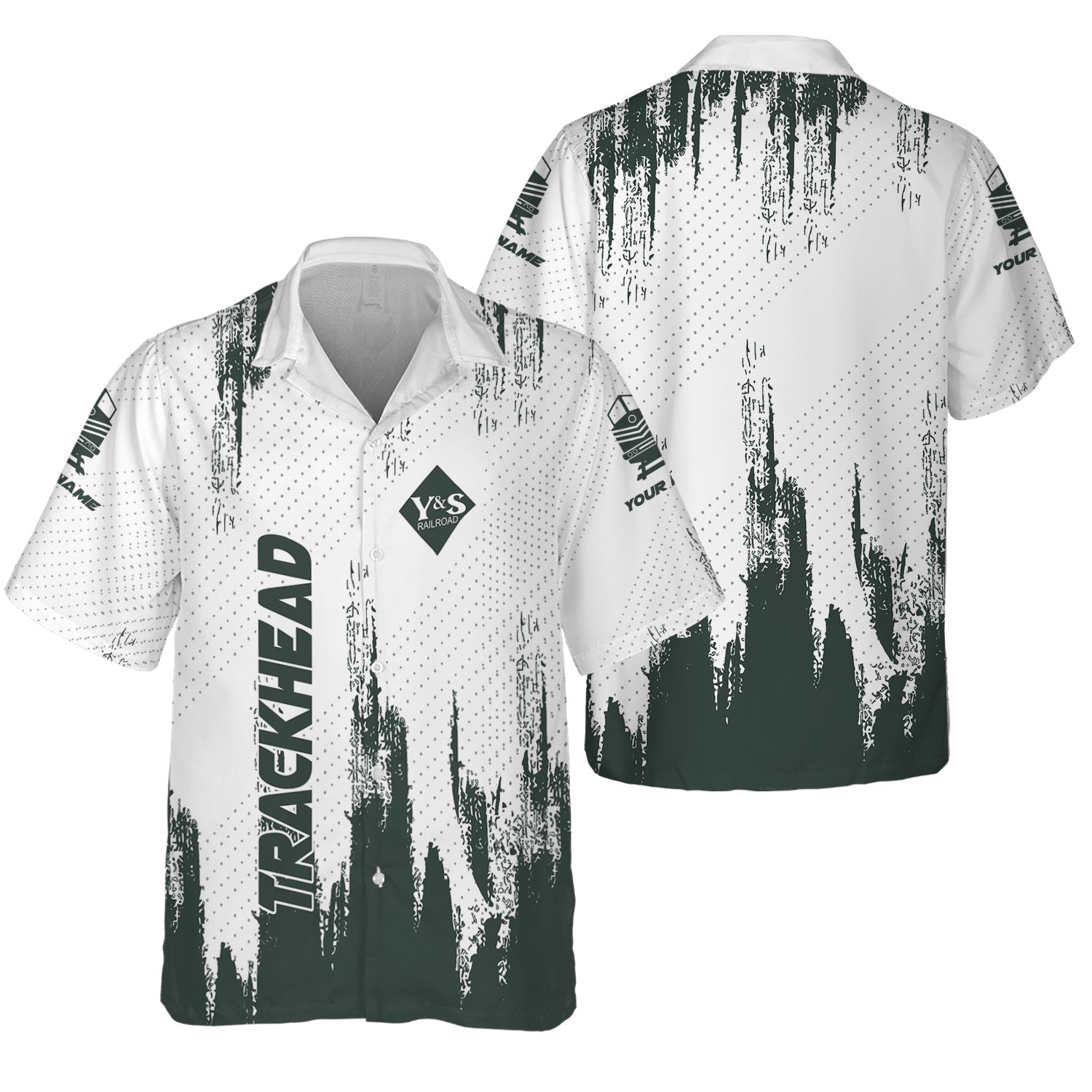 Railspirit Personalized Youngstown & Southern Railroad Hawaiian Shirt Paint Impact Design Train Shirt for Trackhead