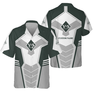 Railspirit Personalized Youngstown & Southern Railroad Hawaiian Shirt Engine-Inspired Style Train Shirt for Railroad Fanatic