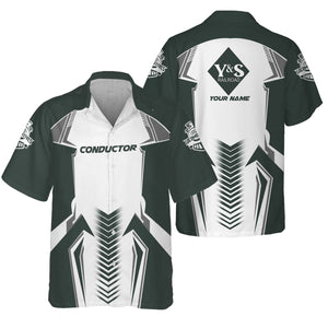 Railspirit Personalized Youngstown & Southern Railroad Hawaiian Shirt Standout Style with Custom Position Train Shirt