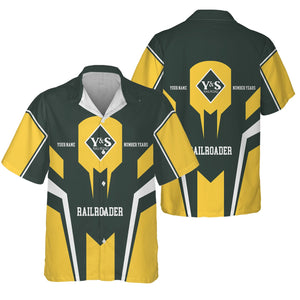 Railspirit Personalized Youngstown & Southern Railroad Hawaiian Shirt Custom Year Railroader Shirt Gift Idea For Train Lover