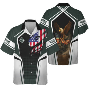 Railspirit Personalized Youngstown & Southern Railroad Hawaiian Shirt American Eagle Vintage Train Shirt