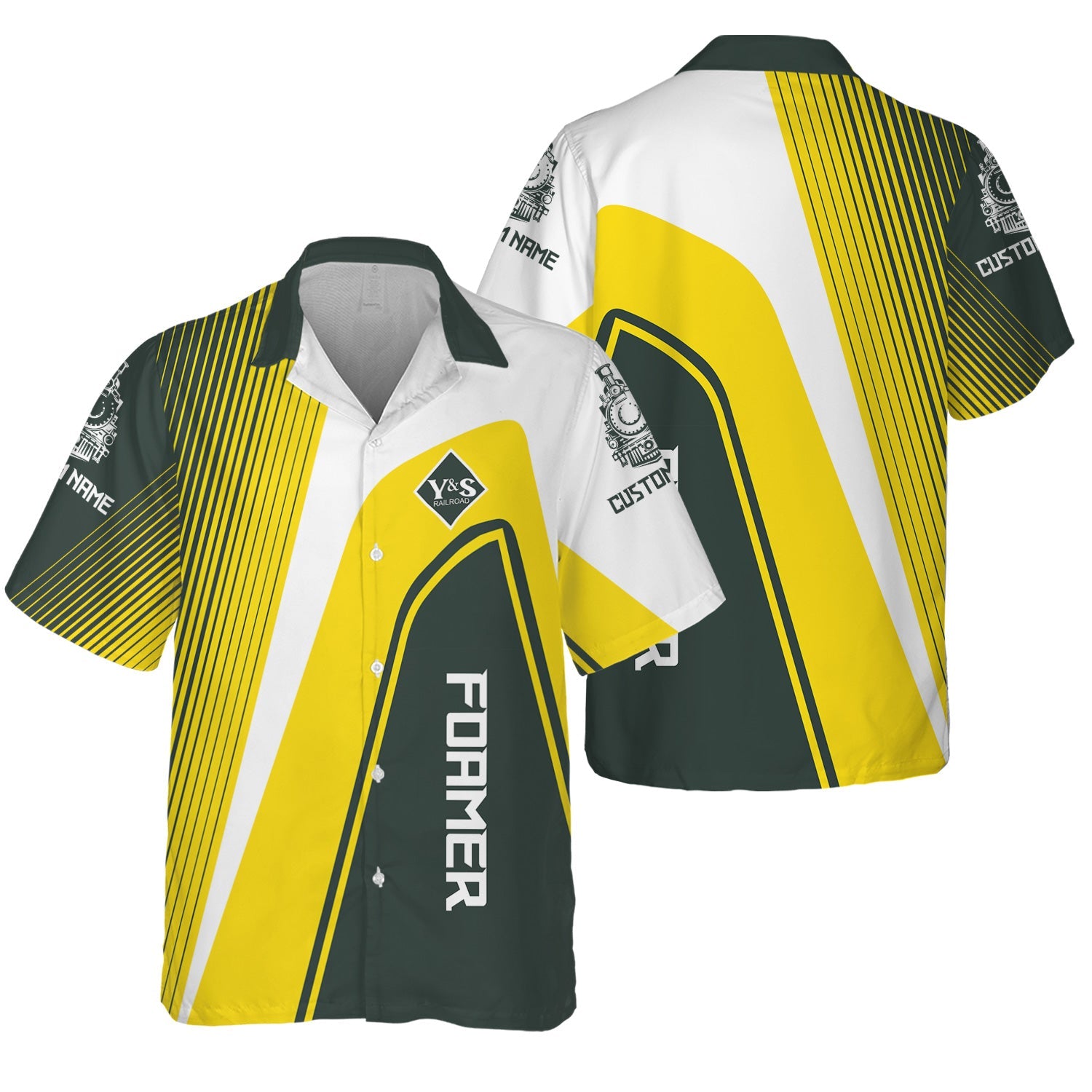 Railspirit Personalized Youngstown & Southern Railroad Hawaiian Shirt Vibrant Striking Style Shirt For Rail Enthusiasts