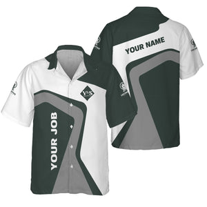 Railspirit Personalized Youngstown & Southern Railroad Hawaiian Shirt Unique Design with Custom Job Position Train Shirt