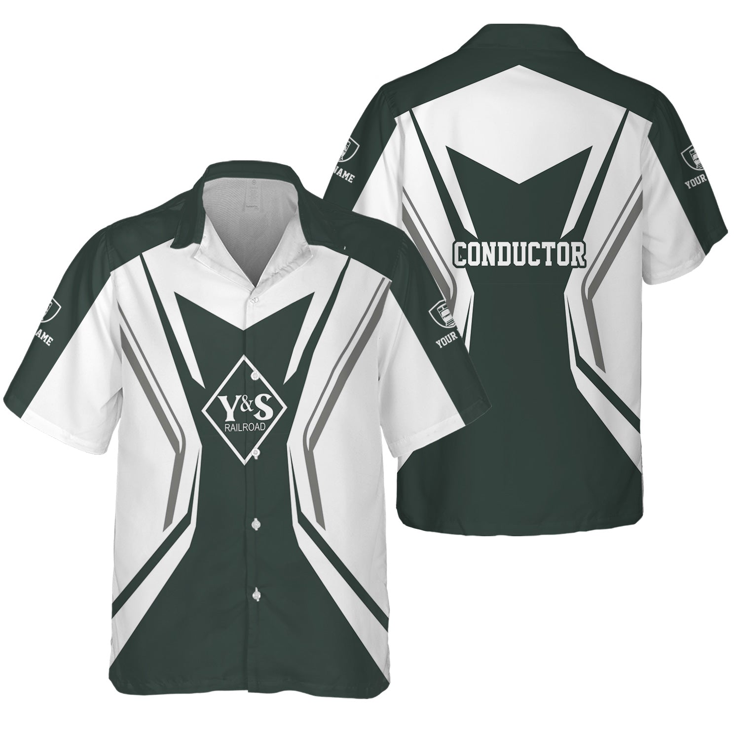 Railspirit Personalized Youngstown & Southern Railroad Hawaiian Shirt Unique Style with Custom Job Train Shirt