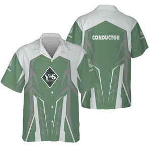 Railspirit Personalized Youngstown & Southern Railroad Hawaiian Shirt Futuristic Design with Custom Job Train Shirt