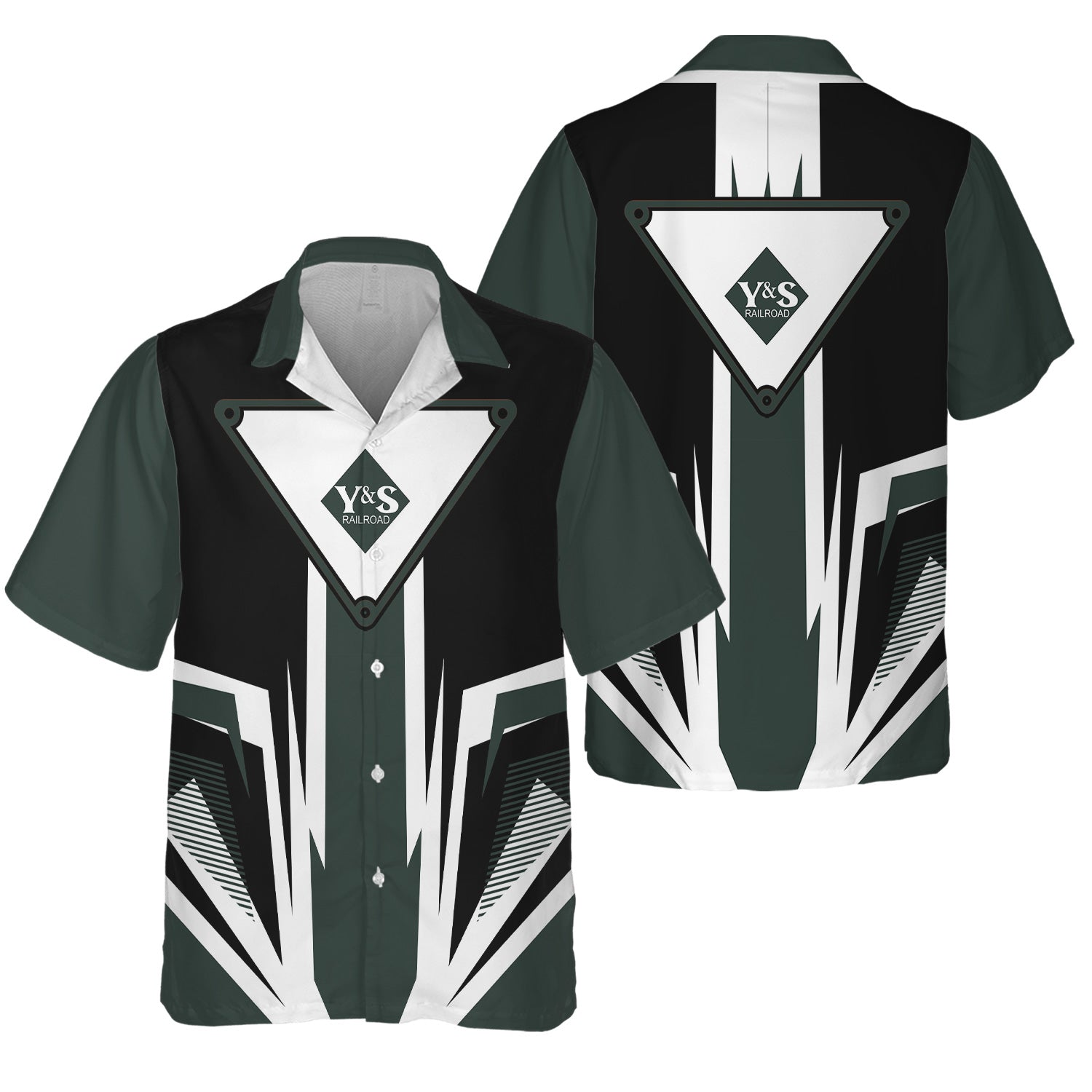 Railspirit Youngstown & Southern Railroad Hawaiian Shirt Bold Graphic Style All Over Printed Shirt