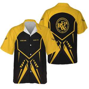 Railspirit Personalized Richmond, Fredericksburg And Potomac Railroad Hawaiian Shirt Vibriant Style with Custom Position Train Shirt