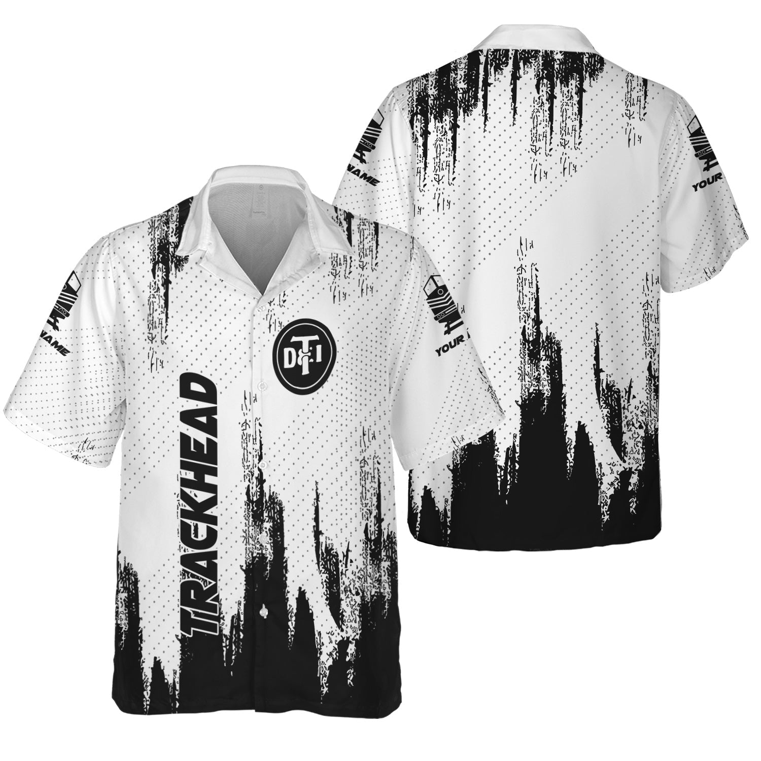 Railspirit Personalized Detroit Toledo And Ironton Railroad Hawaiian Shirt Paint Impact Design Train Shirt for Trackhead