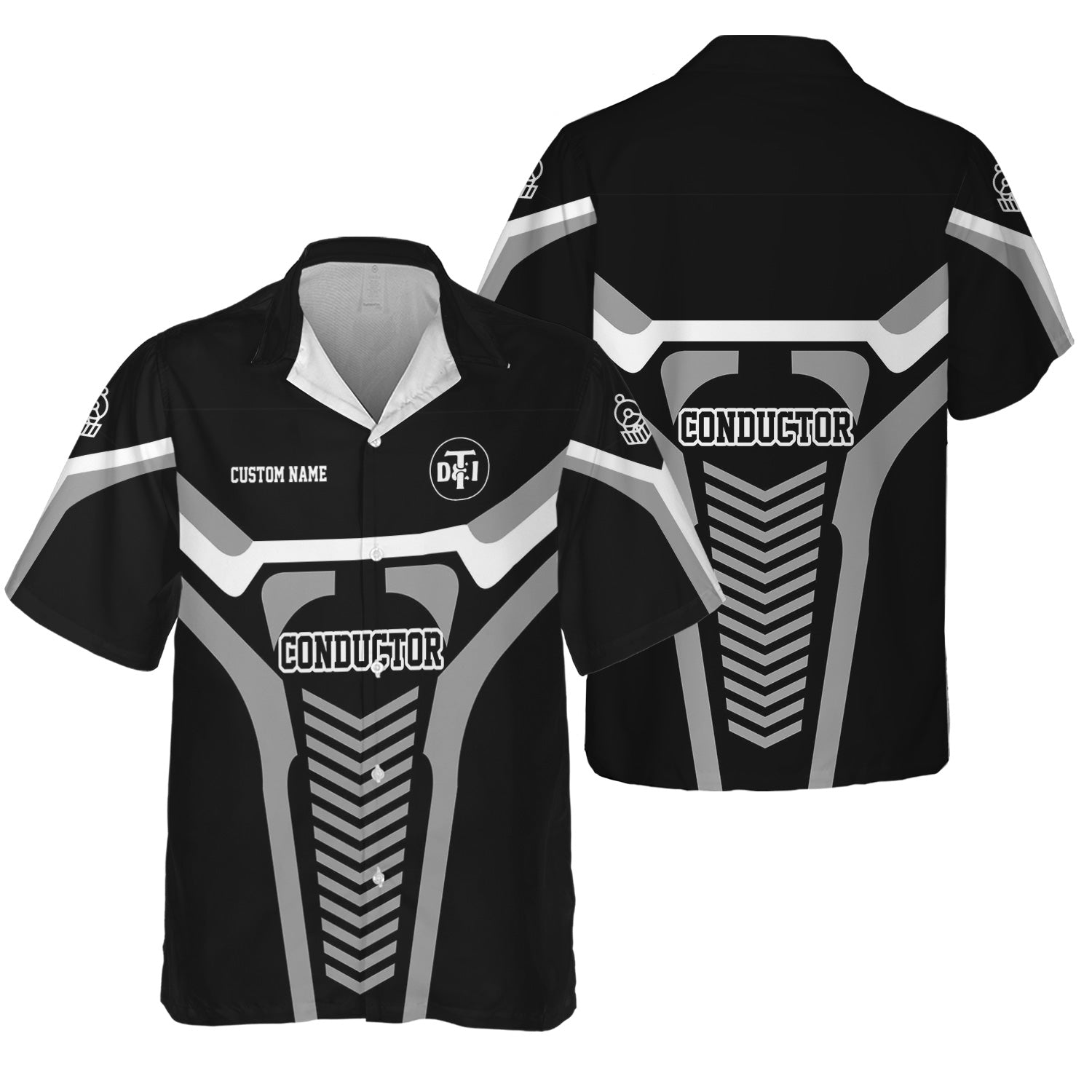 Railspirit Personalized Detroit Toledo And Ironton Railroad Hawaiian Shirt Track-Inspired with Custom Job Position Train Shirt