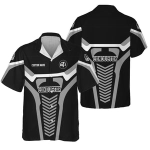 Railspirit Personalized Detroit Toledo And Ironton Railroad Hawaiian Shirt Track-Inspired with Custom Job Position Train Shirt