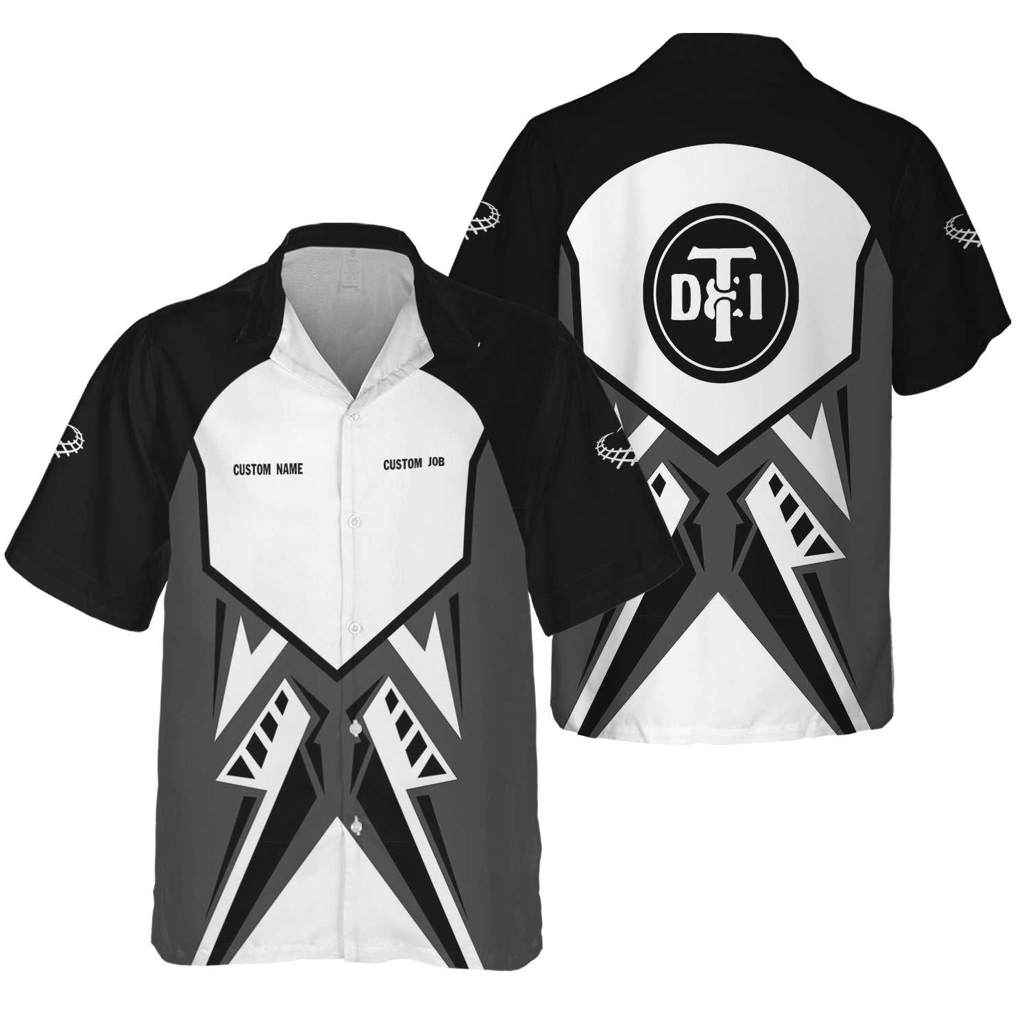 Railspirit Personalized Detroit Toledo And Ironton Railroad Hawaiian Shirt Vibriant Style with Custom Position Train Shirt