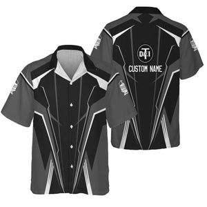 Railspirit Personalized Detroit Toledo And Ironton Railroad Hawaiian Shirt Lightning-Edge Design Train Shirt For Railroad Lovers