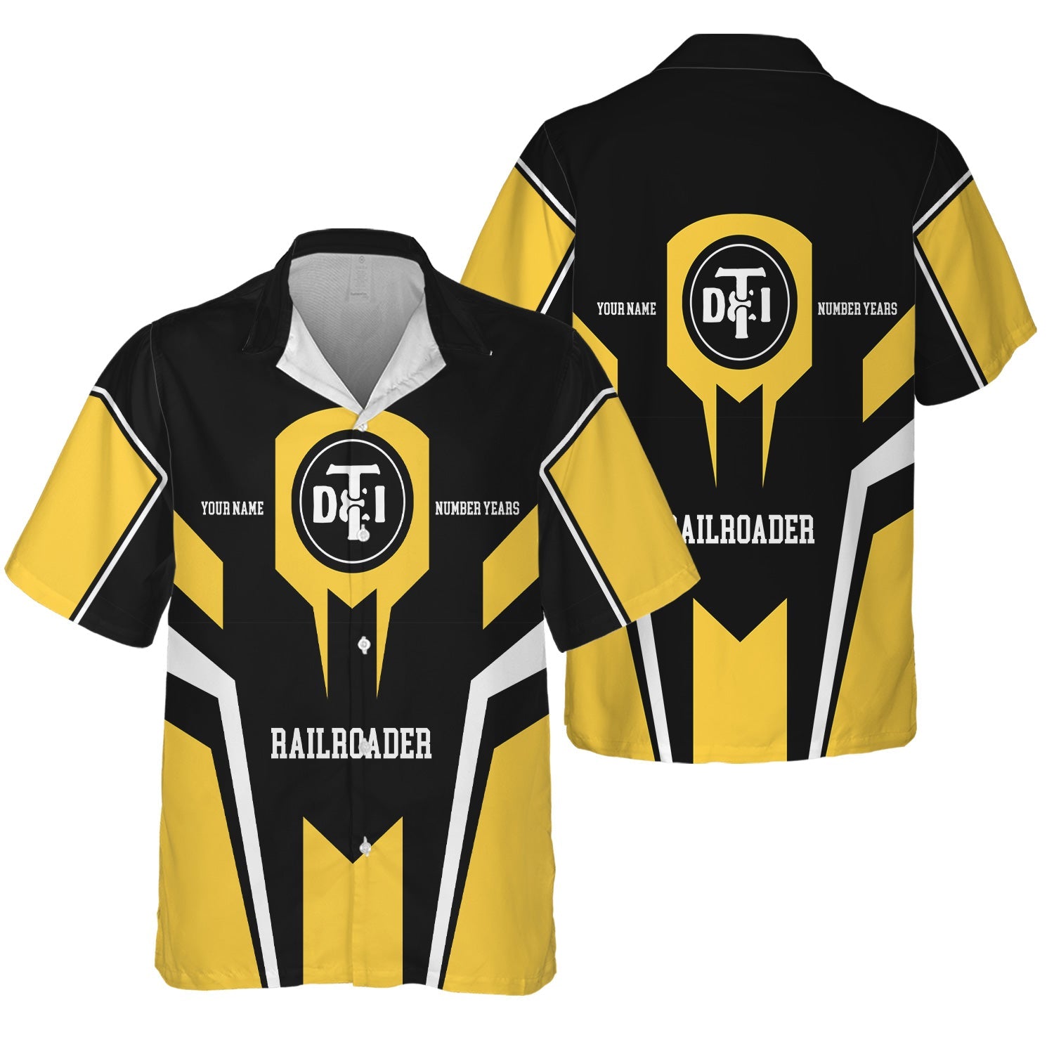 Railspirit Personalized Detroit Toledo And Ironton Railroad Hawaiian Shirt Custom Year Railroader Shirt Gift Idea For Train Lover