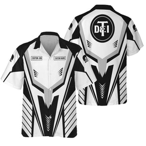 Railspirit Personalized Detroit Toledo And Ironton Railroad Hawaiian Shirt Workwear-Inspired with Custom Position Train Shirt