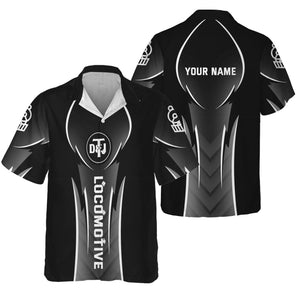 Railspirit Personalized Detroit Toledo And Ironton Railroad Hawaiian Shirt Striking Line Style Train Shirt For Locomotive Lovers