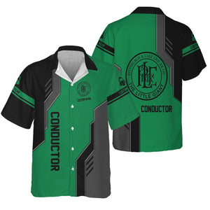 Railspirit Personalized Pittsburgh And Lake Erie Railroad Hawaiian Shirt Unique Railway Style with Custom Job Train Shirt