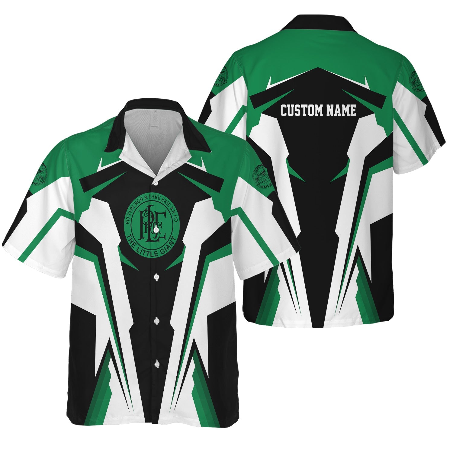 Railspirit Personalized Pittsburgh And Lake Erie Railroad Hawaiian Shirt Strong Line Style Train Unisex Shirt All Over Print