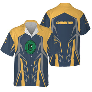 Railspirit Personalized Pittsburgh And Lake Erie Railroad Hawaiian Shirt Futuristic Design with Custom Job Train Shirt