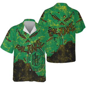 Railspirit Personalized Pittsburgh And Lake Erie Railroad Hawaiian Shirt Torn Graphic Style Train Shirt For Rail Junkie