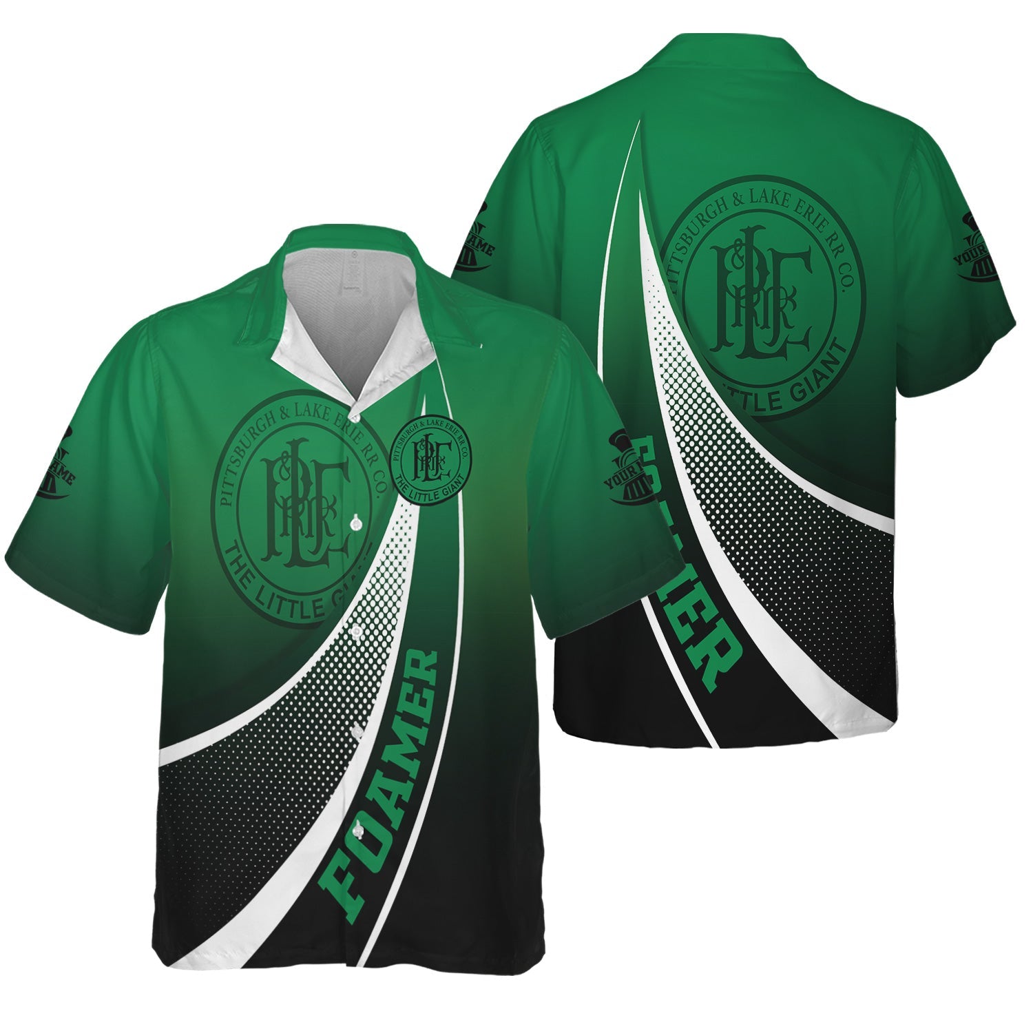 Railspirit Personalized Pittsburgh And Lake Erie Railroad Hawaiian Shirt Railway-Themed Style Shirt Gift Idea For Trainspotter