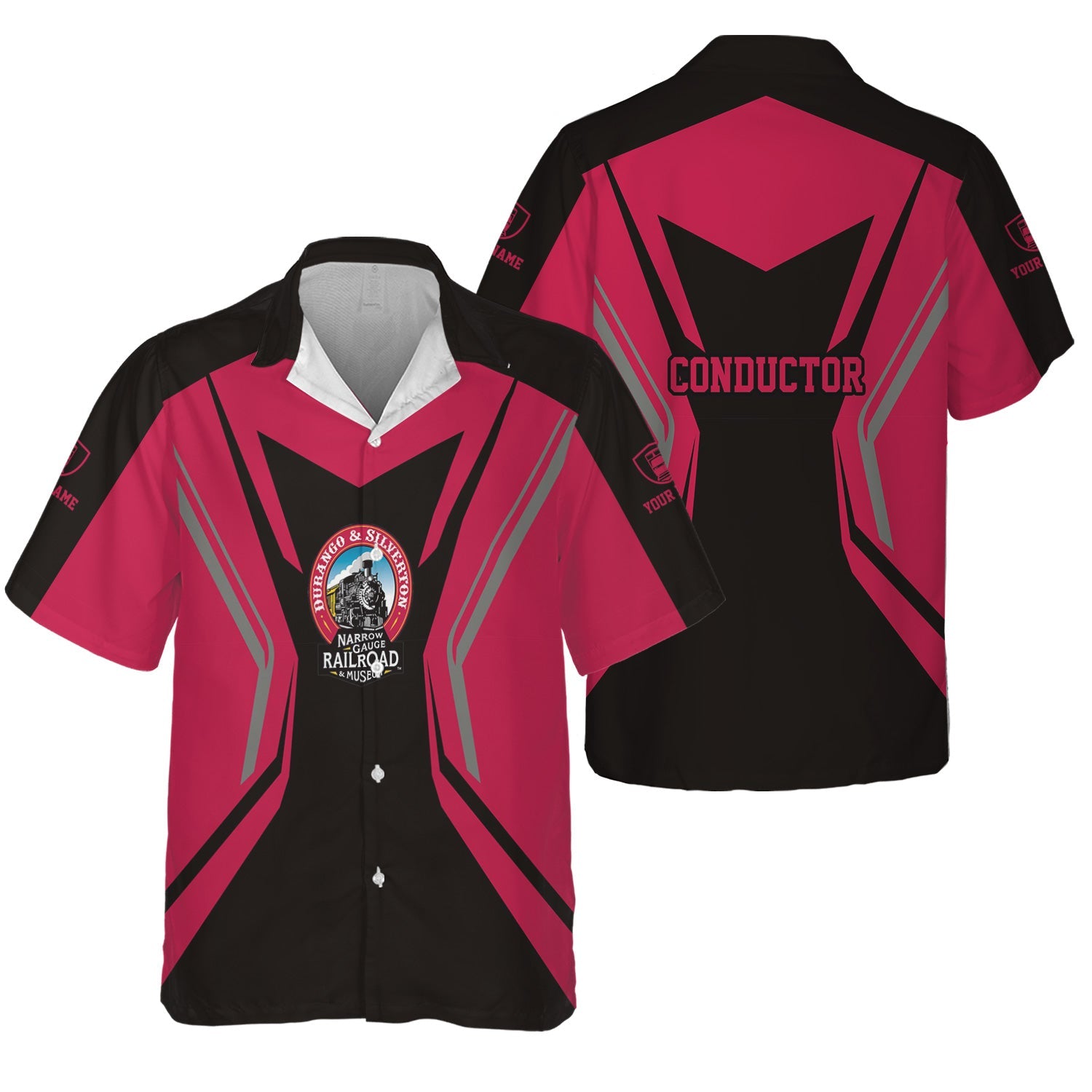 Railspirit Personalized Durango And Silverton Narrow Gauge Railroad Hawaiian Shirt Unique Style with Custom Job Train Shirt