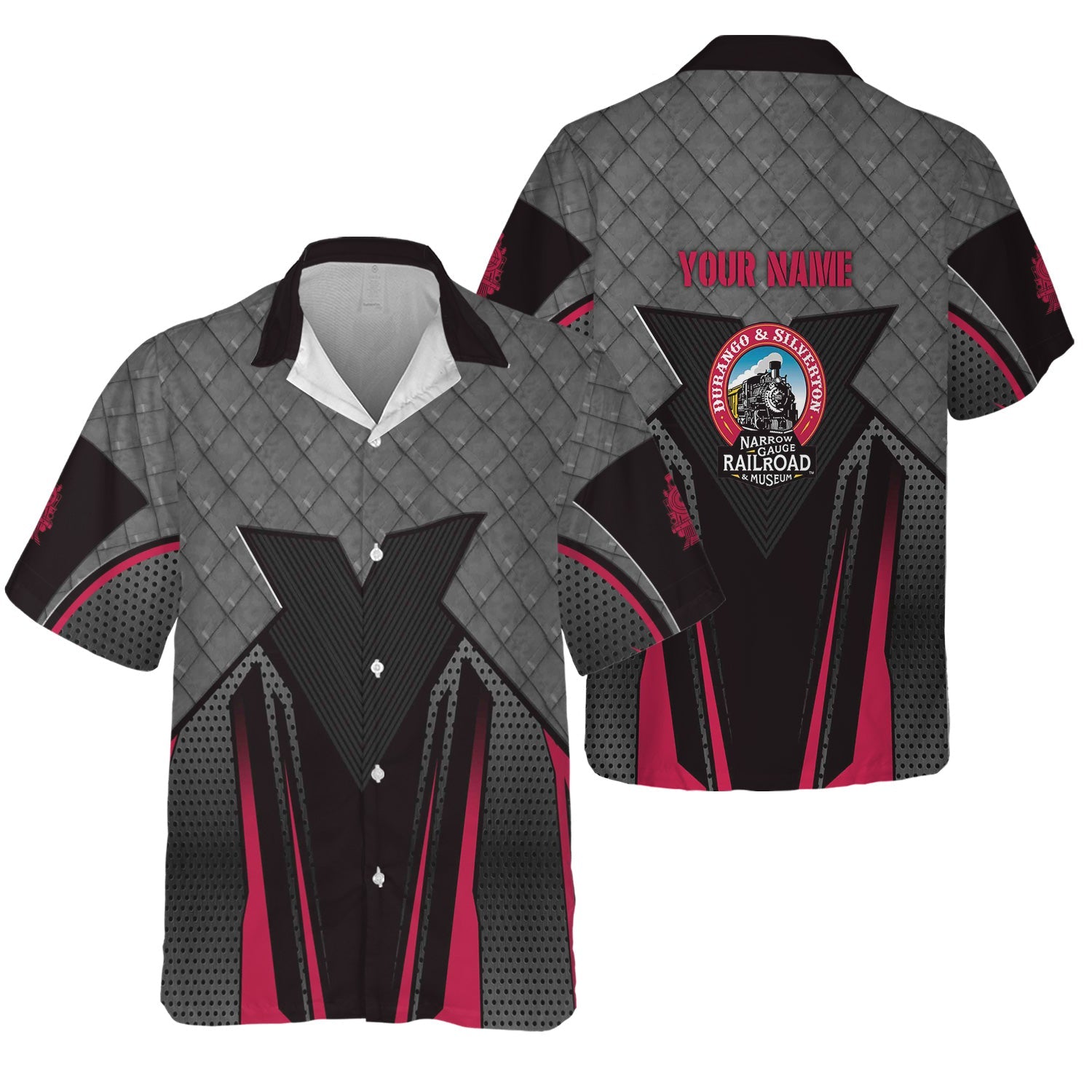 Railspirit Personalized Durango And Silverton Narrow Gauge Railroad Hawaiian Shirt Rugged Steel Vibes Train Shirt All Over Print