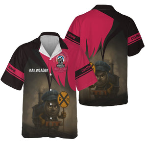 Railspirit Personalized Durango And Silverton Narrow Gauge Railroad Hawaiian Shirt Angry Train Hawaiian Shirt Gift Idea For Train Lover