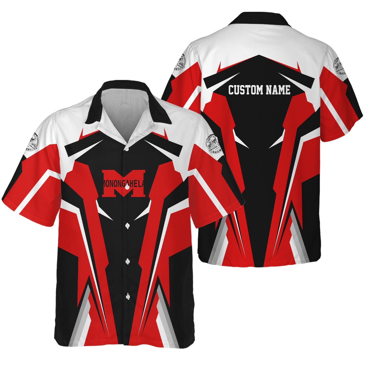 Railspirit Personalized Monongahela Railroad Hawaiian Shirt Strong Line Style Train Unisex Shirt All Over Print