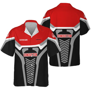 Railspirit Personalized Monongahela Railroad Hawaiian Shirt Track-Inspired with Custom Job Position Train Shirt