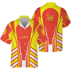 Railspirit Personalized Strasburg Railroad Hawaiian Shirt Striped Railroad Style Train Shirt All Over Print