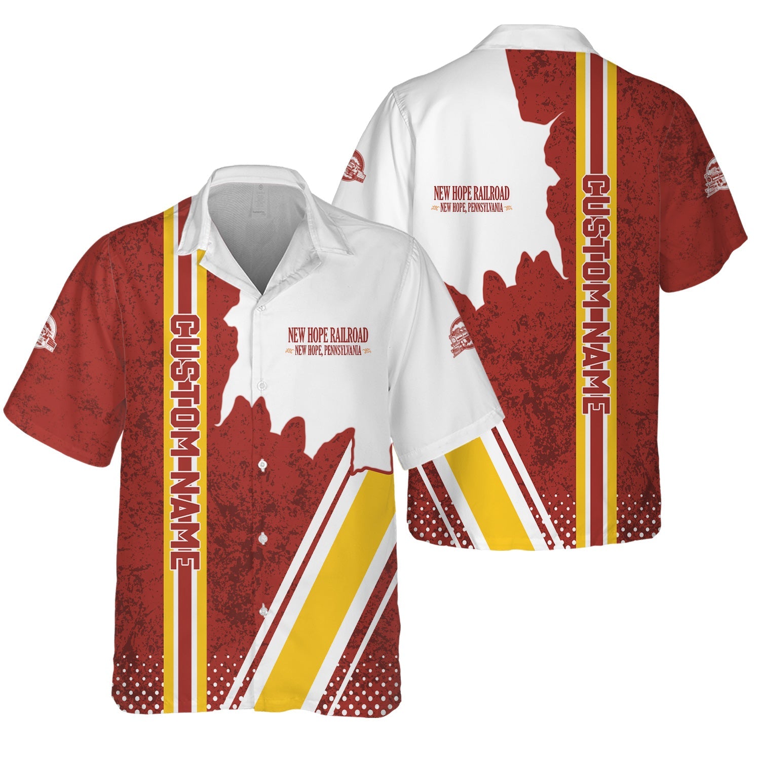 Railspirit Personalized New Hope Railroad Hawaiian Shirt All Over Printed Unisex Shirt