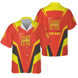 Railspirit Personalized Strasburg Railroad Hawaiian Shirt Railway Inspired Apparel Train Shirt For Train Lovers