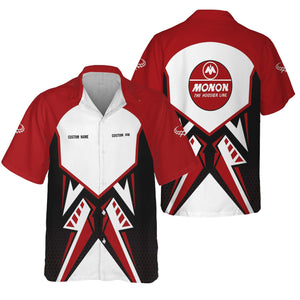 Railspirit Personalized Monon Railroad Hawaiian Shirt Vibriant Style with Custom Position Train Shirt
