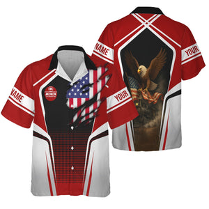 Railspirit Personalized Monon Railroad Hawaiian Shirt American Eagle Vintage Train Shirt