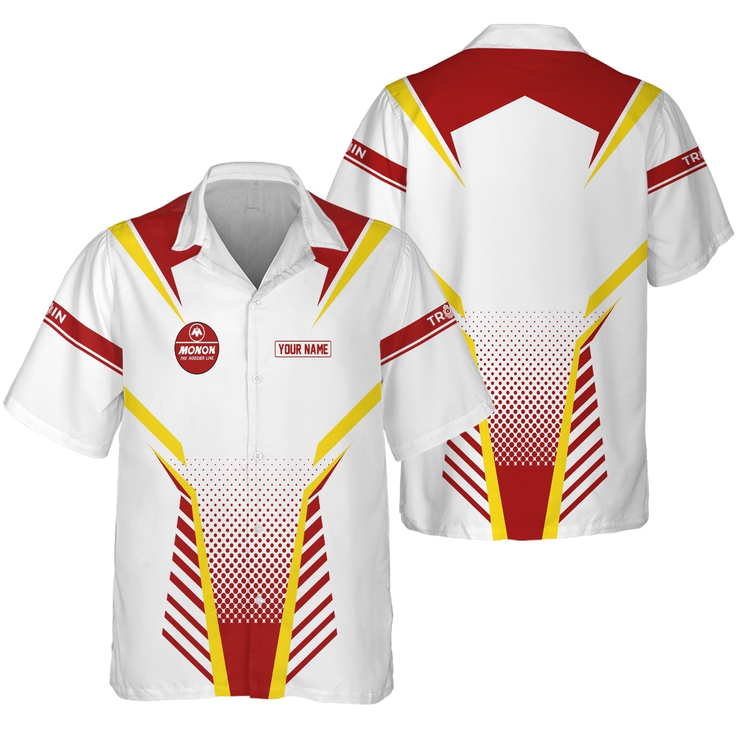 Railspirit Personalized Monon Railroad Hawaiian Shirt Unisex Train Shirt All Over Print