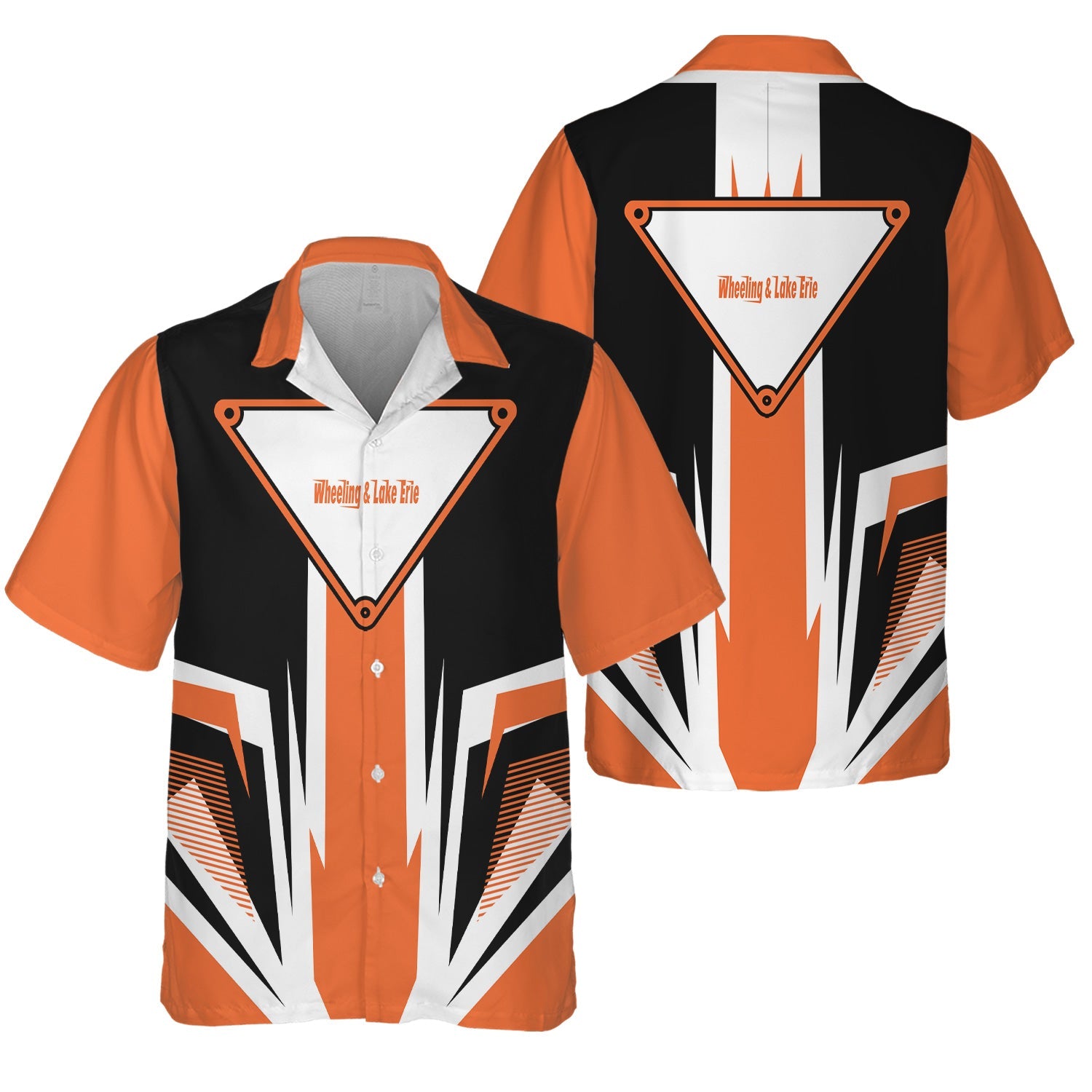 Railspirit Wheeling And Lake Erie Railroad Hawaiian Shirt Bold Graphic Style All Over Printed Shirt