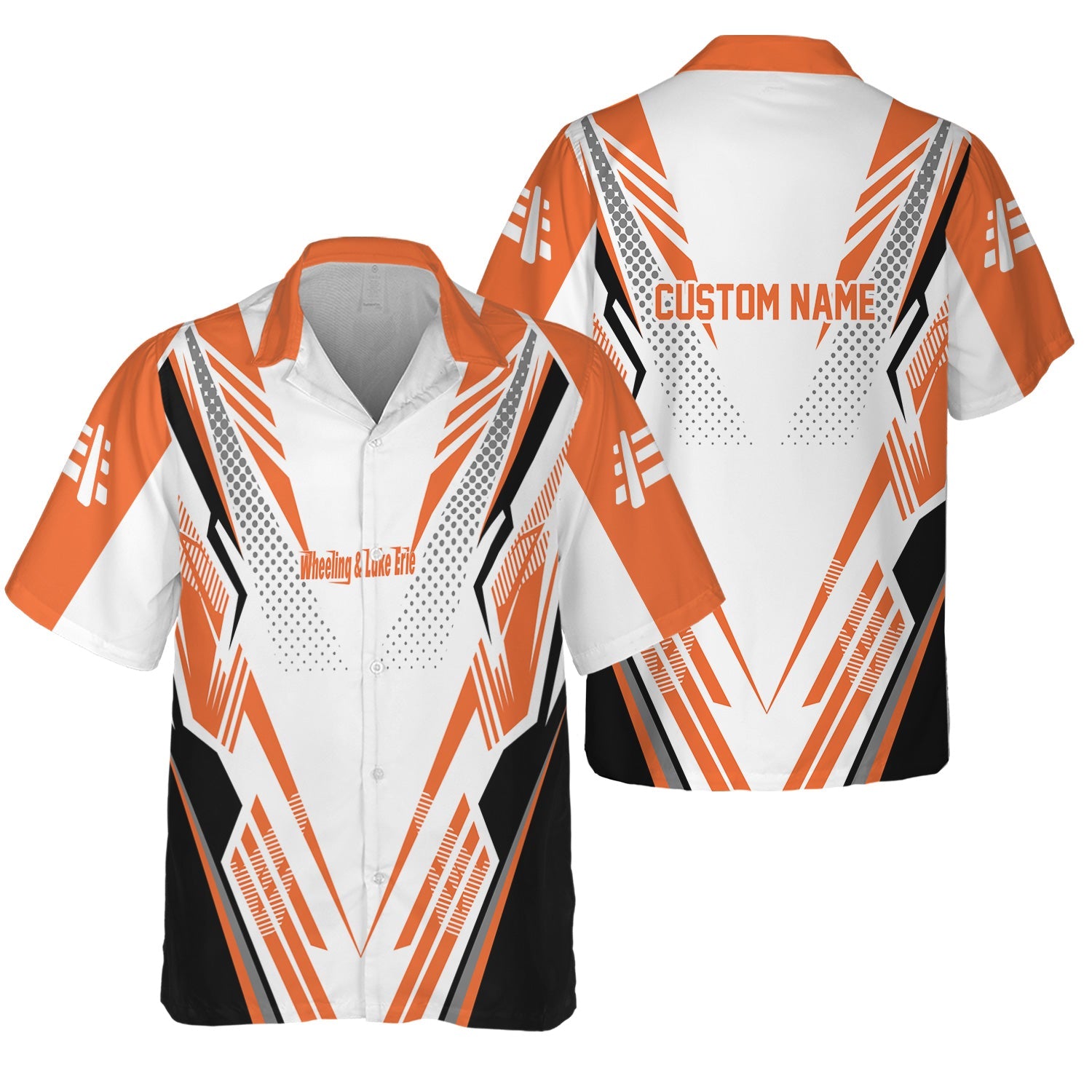 Railspirit Personalized Wheeling And Lake Erie Railroad Hawaiian Shirt Railroad Tribute Design Train Shirt for Train Lovers